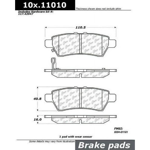 Centric Parts - Ceramic Pads