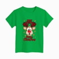 thumbnail image 4 of sdbrld Kids Girls Christmas T-shirt Cute Cartoon Graphics Short Sleeve Top Fall Winter Clothes Green Sizes 13-14 Years, 4 of 4