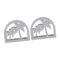 thumbnail image 2 of 2Pcs Table Upright Napkin Holders Thicken Stainless Steel Vertical Napkin Holder for Desk Home Decoration Gift Coconut Tree Pattern, 2 of 14