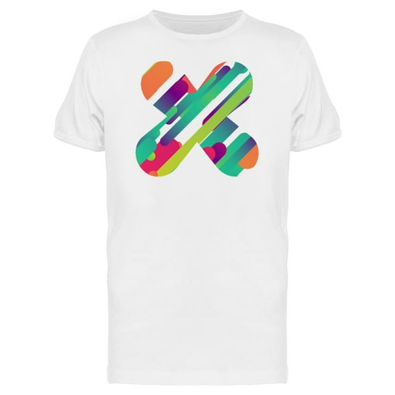 Colorful Letter X Tee Men's -Image by Shutterstock