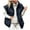 Black, variant on Dealovy Puffer Vests for Women Zip up Sleeveless Cropped Outerwear Winter Warm Lapel Collar Vestss Outerwear