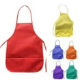 thumbnail image 3 of Chendee Children'S Fabric Aprons With Pockets Kitchen Classroom Arts Crafts Painting,Yellow, 3 of 9