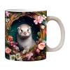 thumbnail image 1 of PEONAVET A Mug 150mlOtter Ceramic Coffee Mark Cup, 1 of 2