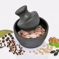 thumbnail image 6 of Zassenhaus Manu 4" x 3" Cast Iron Mortar & Pestle – Heavy-Duty Black Kitchen Grinder for Herbs & Spices, 6 of 6