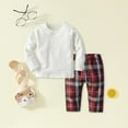 thumbnail image 2 of Futezty Toddler Boys Girls Clothes Fall Winter Outfit Sets, Baby Outfits 0 6 12 18 24 Months 2T 3T 4T 2 Piece, 2 of 9