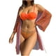 thumbnail image 1 of Conjunto de Traje de Baño de Arco de Malla Azul Superior, Traje de Baño Sexy de Color Sólido de Nylon con Diseño sin Espalda para Piscina, Playa Y Uso Diario de Verano, 1 of 9