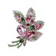 thumbnail image 1 of Broche de ramo de hojas de diamantes de imitación de cristal colorido elegante para mujer p, 1 of 5