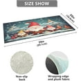 thumbnail image 3 of Christmas Gnomes Kitchen Mat Soft and Absorbent Bath Mats for Bathroom Non Slip Quick Dry Shaggy Bath Carpet Machine Wash for Kitchen Bathroom Shower 39x20 in Home Decor, 3 of 7