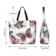 thumbnail image 5 of Balery Vintage Butterflies Bolsa Tote Estilo Estético con Cremalleras, Bolsa de Hombro, Bolsa de Compras Grande y Plegable, 5 of 8