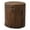 Dark Brown-1, variant on 15" Outdoor Side Table | Light Brown Tree Stump Coffee Table, Concrete Side Table, Garden Stool Side Table, Patio Accent Table, Weather Resistant with Faux Slate Top and Cement Shelf Frame