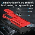 thumbnail image 3 of ShellTech for Samsung Galaxy S23 Magnetic Phone Case,with Camera Cover & Kickstand Military Grade Shockproof Case for Galaxy S23,Red, 3 of 8