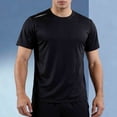 thumbnail image 2 of Mens Short Sleeve Breathable Workout Tee 4 Way Stretch Moisture Wicking Lightweight Stretchy Fitness Training Tops, 2 of 6