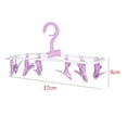 thumbnail image 5 of Dinheiro 2 tendederos para ropa interior y calcetines para el hogar, 12 perchas con clip, perchas plegables, 5 of 5