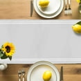 thumbnail image 3 of Pure Light Grey Cotton Linen Table Runner for Dining Kitchen, Simple Solid Color Wedding Outdoor Party Tablerunners Decoration, Dresser Scarf Coffee Tablecloth Runners 13x72 Inches, 3 of 9