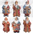 thumbnail image 6 of Santa Decorative Wooden Clip-on Ornaments Set of 6 by G. Debrekht - Christmas Decor - 8090032C-S6, 6 of 11