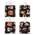 thumbnail image 2 of Lsque Different Breeds Of Dogs Printed Tissue Box Cover Holder, Facial Paper Organizer Dispenser,Square with Bottom Belt, PVC Leather Decorative Organizer, 2 of 8