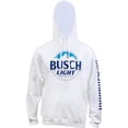 thumbnail image 3 of Busch 817292-xlarge Light Beer Logo White Colorway Hoodie, Extra Large, 3 of 3