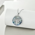 thumbnail image 4 of 16th 18th 40th 50th Birthday Gifts Necklace for Daughter Sterling Silver Tree of Life Necklace with Blue Crystal Mothers Day Jewelry Gifts, 4 of 5