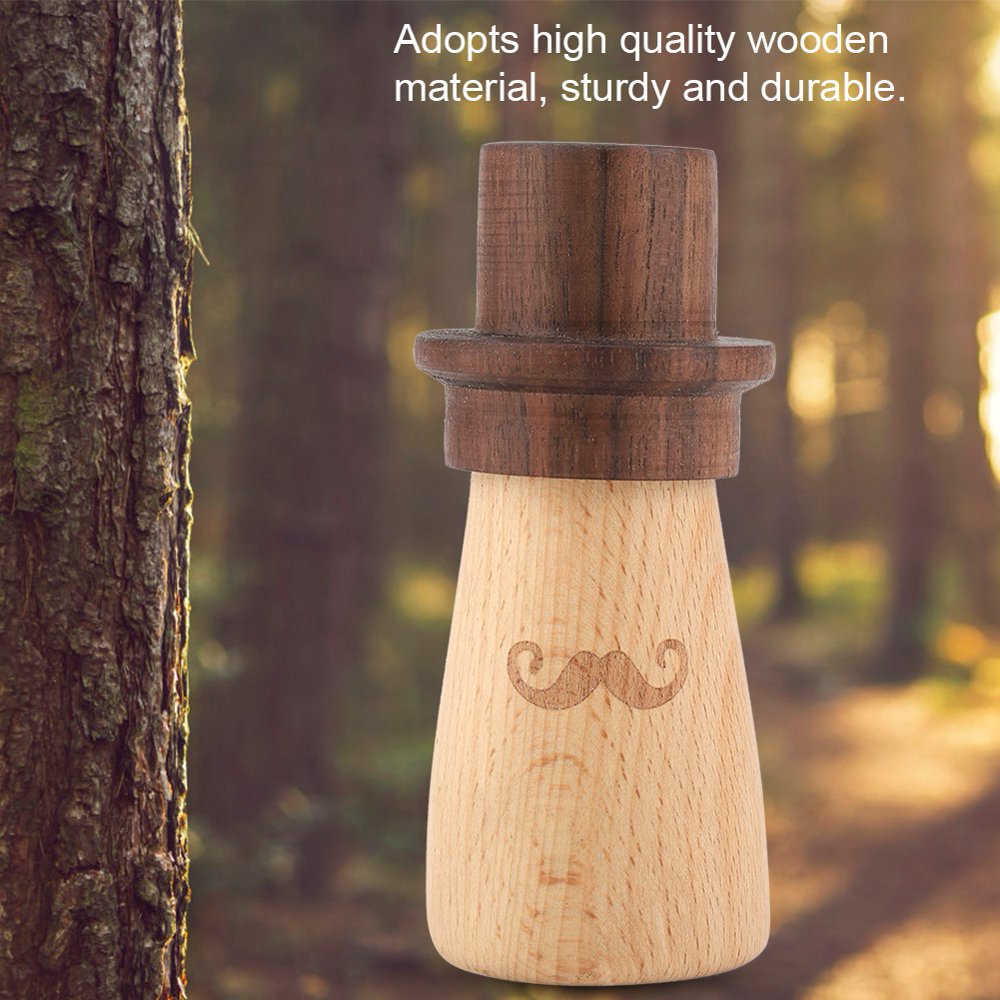OTVIAP Toothpick Box, Wooden Toothpick Holder,Cute Moustache shaped