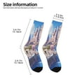 thumbnail image 2 of Honeii Majestic Fantasy Castle Print Children's Colorful Socks,Unisex Kids and Toddlers' Cushioned Sock,Kids Athletic Crew Socks,for Everyday Wear and Sports, 2 of 5