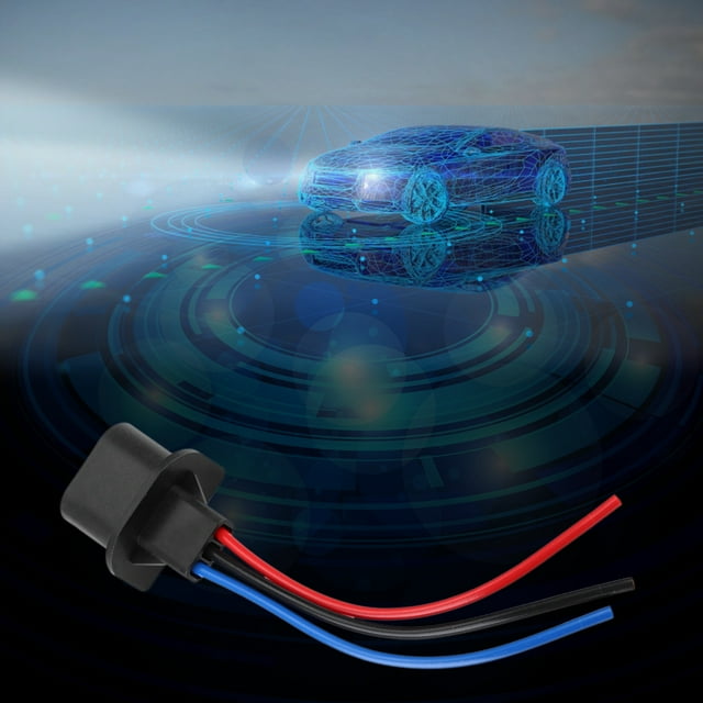 Headlight Sockets Harness, H13 Copper Core Conductivity PVC Plastic Headlamp Extension Harness For 9008 Male Bulbs