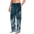 thumbnail image 2 of Daiia Mysterious Moonlit Mountains Men's Sleep Pant with Pockets and Drawstring,Pajama Pants-X-Large, 2 of 9