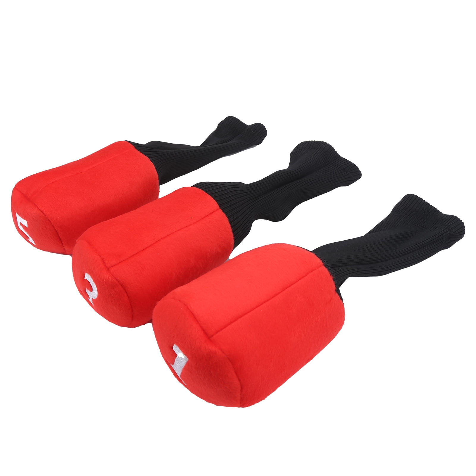 3pcs Durable Head Golf Cover Headcover Clubs Cover Protector for Driver Fairway Wood Head