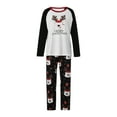 thumbnail image 2 of Hirigin Store Matching Family Christmas Pajamas, Long Sleeve Round Neck Raglan Tops + Pants Set, 2 of 10