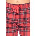 thumbnail image 5 of Ashford & Brooks Women’s Pajama Set | Cotton Knit Top & Flannel Pants Sleepwear PJs, 5 of 5