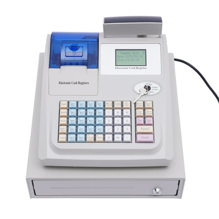 TFCFL Electronic Cash Register 48 Keys Cash Management System with Thermal Printer