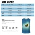 thumbnail image 6 of Bixox Men's Paradise Island Printed Shirt Sleeveless Fitness Tank Top-XX-Large, 6 of 7