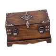 thumbnail image 1 of del Tesoro, caja de madera, joyero versátil, recuerdos rústicos coleccionables, decoración del hogar, caja de baratija, caja de almacenamiento, 1 of 8