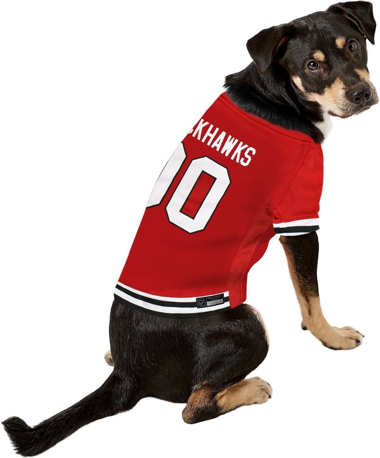 Pets First NHL Chicago Blackhawks Mesh Jersey for Dogs and Cats - Licensed