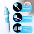thumbnail image 1 of Aspirador de oídos para niños Cabeza suave Succión eléctrica de cerumen Limpiador de oídos con luz LED JAMW Sencillez, 1 of 3