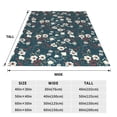 thumbnail image 3 of Balery Vintage Floral Manta de Felpa Suave y Acogedora – Cobija de Franela Aterciopelada para Cama, Lavable y Cálida para Sofá, Mascotas, Transpirable-80"x60", 3 of 7
