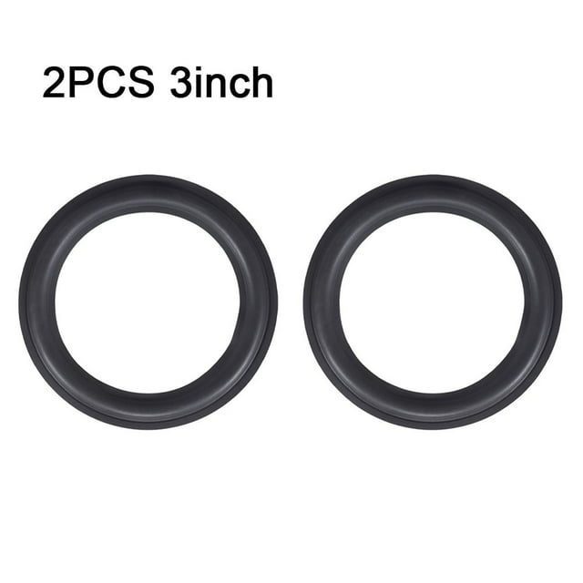 GLFILL 2x Speaker Foam Surround Edge Rings Repair Kit 2Pcs 4/5/6.5/8/10/12 Inches DIY Speaker Surround Repair Rubber Replace Parts 3inch