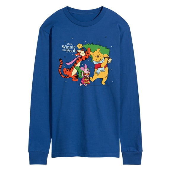 Winnie The Pooh - Christmas - Men's Long Sleeve Graphic T-Shirt