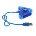 thumbnail image 1 of Controlador PS Adaptador Convertidor Accesorios de Videojuegos Para -Azul de Alta Soledad Adaptador USB de PS2 a PC, 1 of 9
