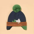 thumbnail image 2 of Penkiiy Baby Hats Baby Winter Hat Winter Baby Boys Girls Pattern Knitted Windproof Warmth Ear Protection Children Hat Orange Hat for M, 2 of 2
