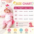 thumbnail image 4 of ZHANGDER Plush Flannel Hooded Romper Jumpsuit Chick Costume for Baby Toddler Dress Up Party, 4 of 8