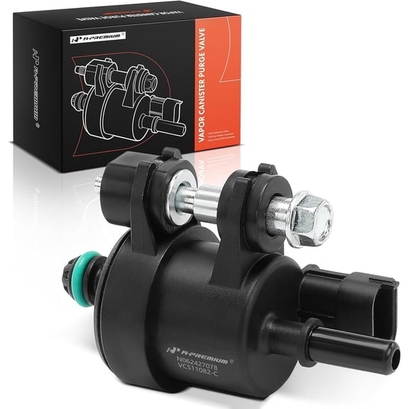 A-Premium Vapor Canister Purge Solenoid Valve Compatible with Chevrolet Equinox, Traverse, Impala, Camaro, Colorado, Volt & GMC Terrain, Acadia, Canyon & Buick Enclave, LaCrosse & Cadillac SRX, CTS