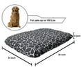 thumbnail image 2 of Leaves Pet Bed, Hand Drawn Foliage with Teardrop Shapes and Grunge Effect Nature, Chew Resistant Pad for Dogs and Cats Cushion with Removable Cover, 24" x 39", Taupe and Off White, by Ambesonne, 2 of 4
