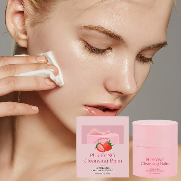 FcBaudy Strawberry Cleansing And Makeup Remover Cream Gently Removes Makeup Deeply Cleanses And Improves Skin Qualitybrightens Skin Tone 50g face shop