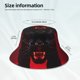 thumbnail image 3 of Balery Black Panther Red Background Sombreros para el sol para hombre y mujer, sombrero de pescador con UPF 50+, 3 of 6