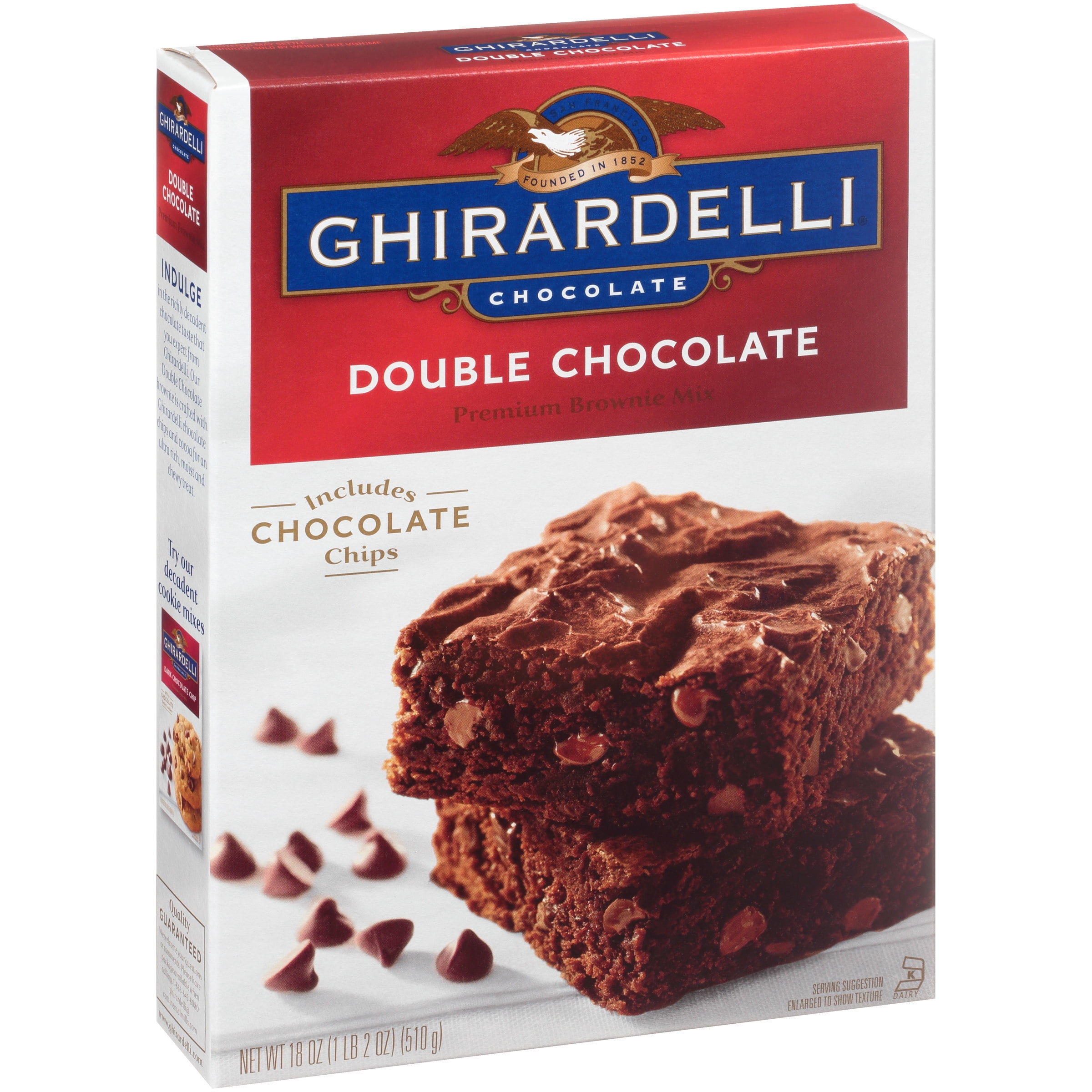 Ghirardelli Double Chocolate Premium Brownie Mix 18 Oz Box Walmart Com Walmart Com