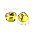 thumbnail image 2 of 15mm Jingle Bells Craft Bells Carbon Steel Electroplating Gold Tone 48 Pack, 2 of 5
