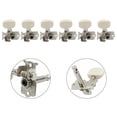 thumbnail image 4 of Mosiee Guitar Tuning Pegs Anti-Rust For Acoustic Guitar For Folk Parts Set Silver, 4 of 9