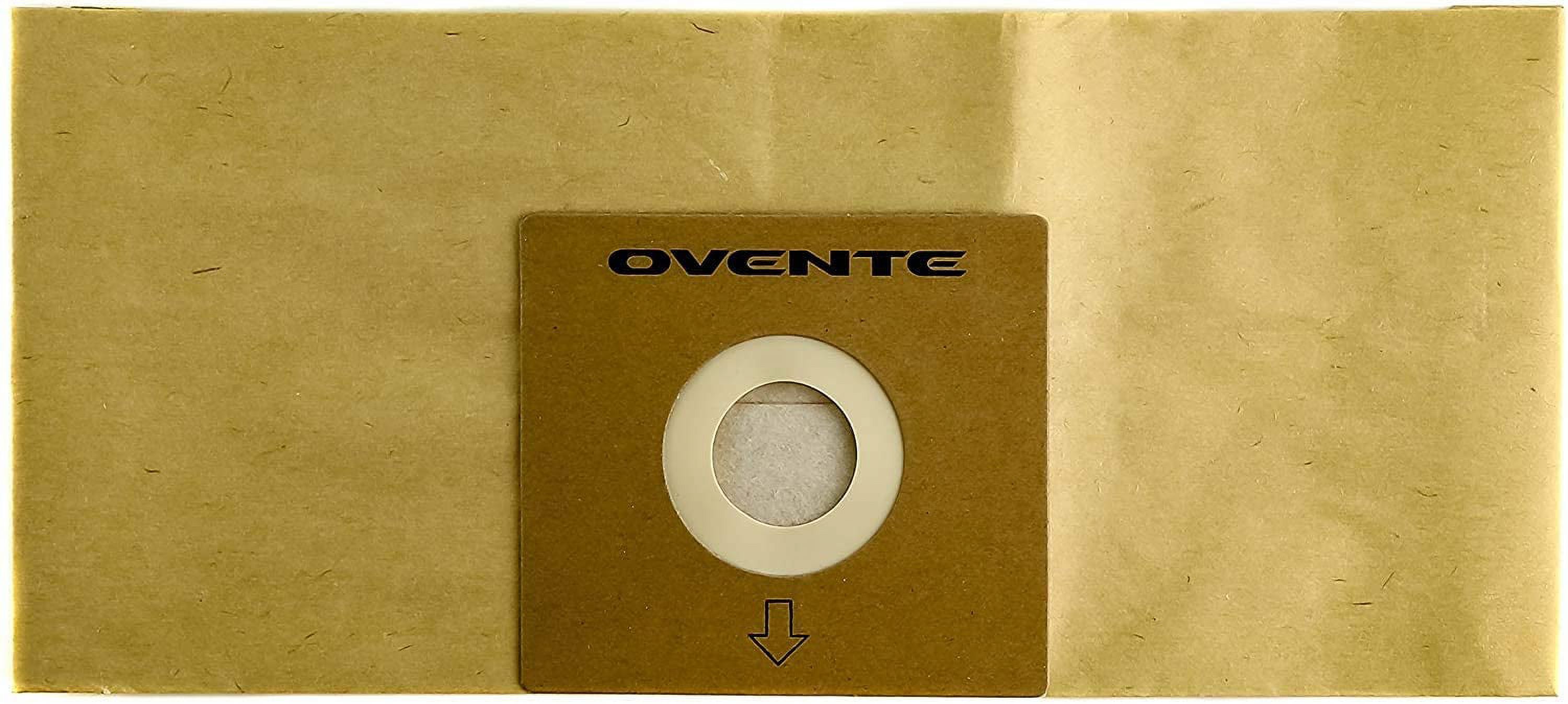 Ovente 4-Pack Premium Disposable Compact Dust Bag Replacement with Ultra Filtration, Fit for ST1600 Canister Vacuum Cleaner Model Series Large Size and Easy Storage, Brown ACPST16704 - image 5 of 7