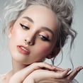 thumbnail image 3 of QIQUWOHUL Fake Nose Rings Hoops V Shape Nose Rings Clip On Circle Fake Nose Piercing Jewelry Nose Jewelry For Women Men, 3 of 3