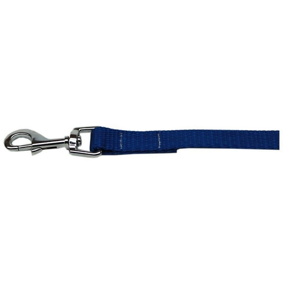 Nylon Dog Lead Leash Bright and Plain Basic Colors -Choose 6 Sizes And 16 Colors (Blue,Small/Medium - 5/8in by 4ft)